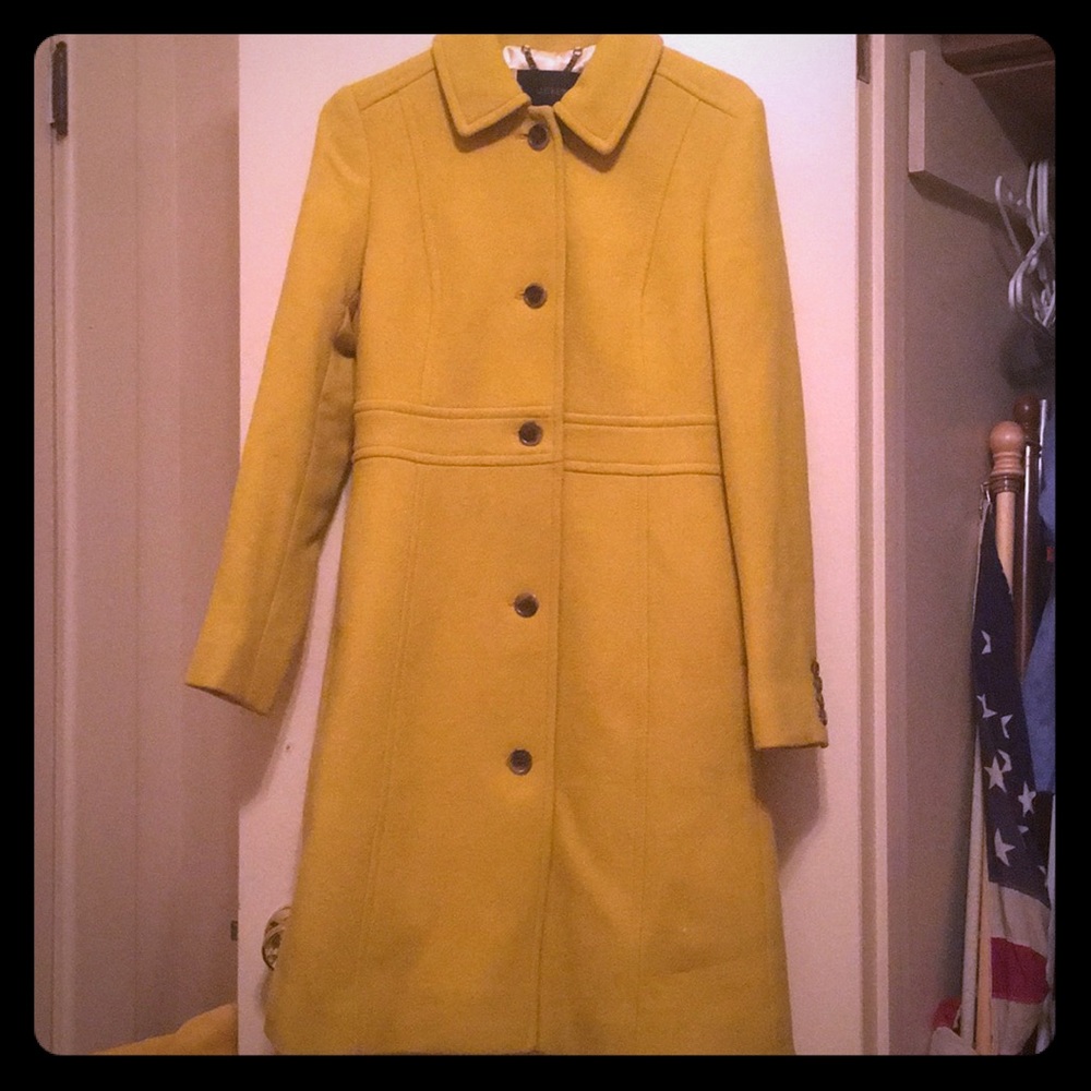Wool J. Crew Mid Length Pea Coat